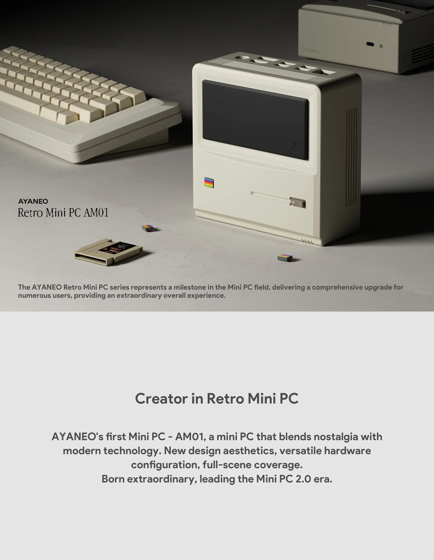 Retro Mini PC ,Windows 11 Gaming Home Office