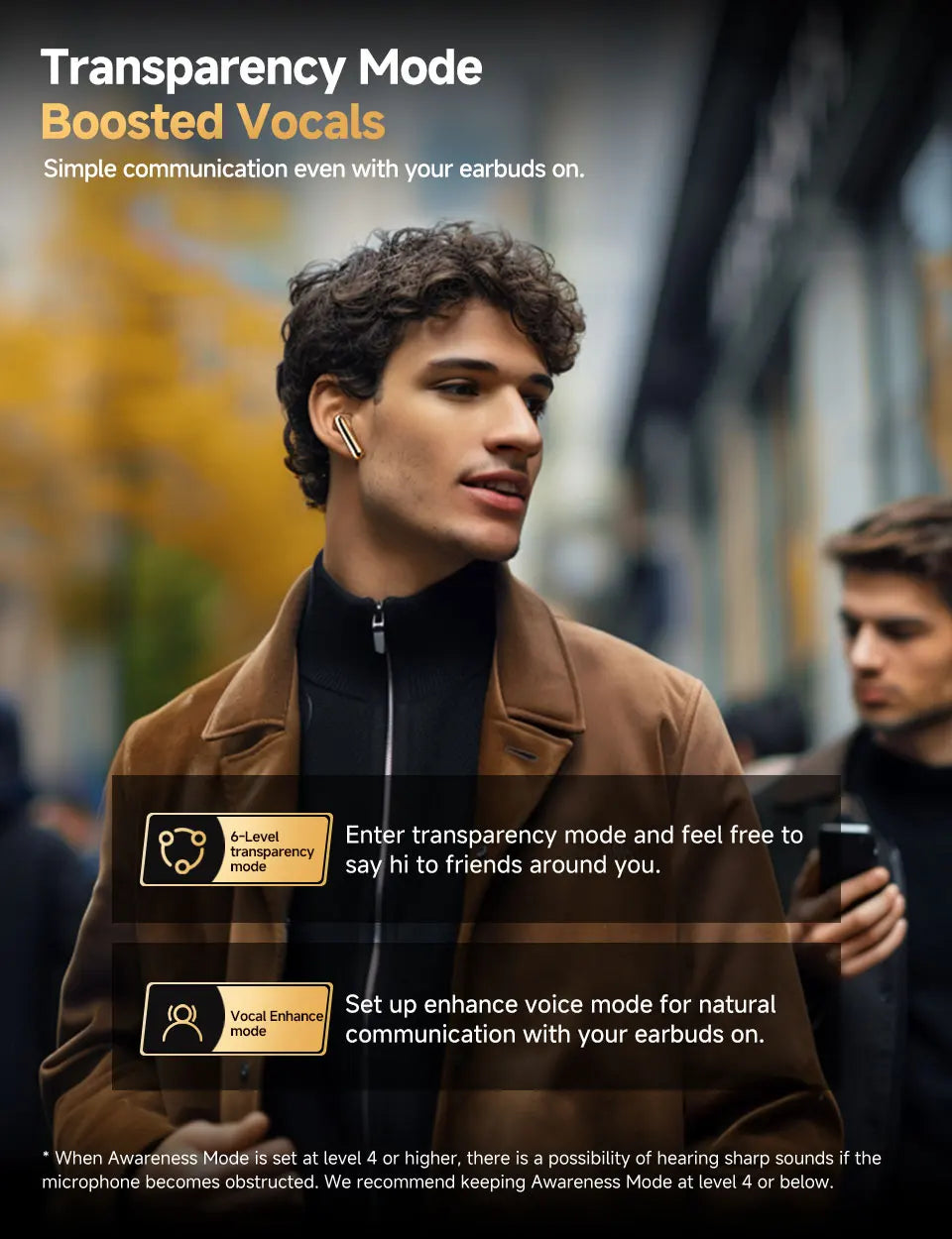 ANC Bluetooth 5.3 Earphones, Wireless