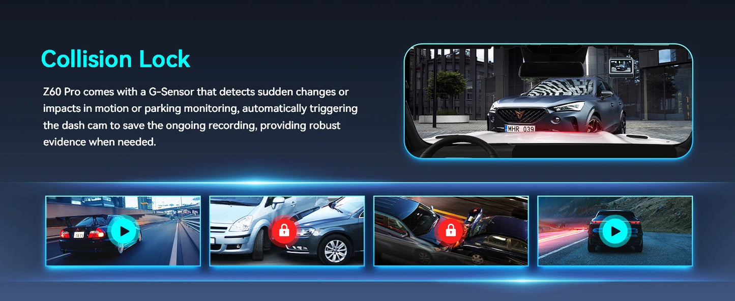 2025 4K Dash Cam Front and Rear Car Camera