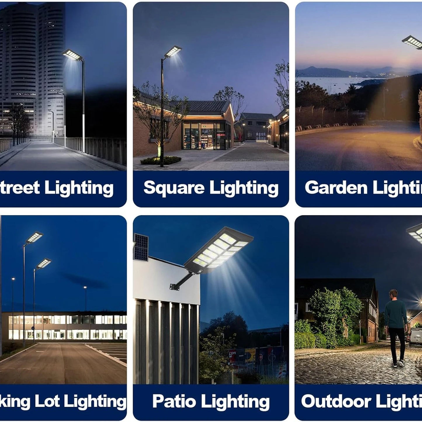 5000W Solar Street Light Outdoor, Flood Light w Motion Sensor