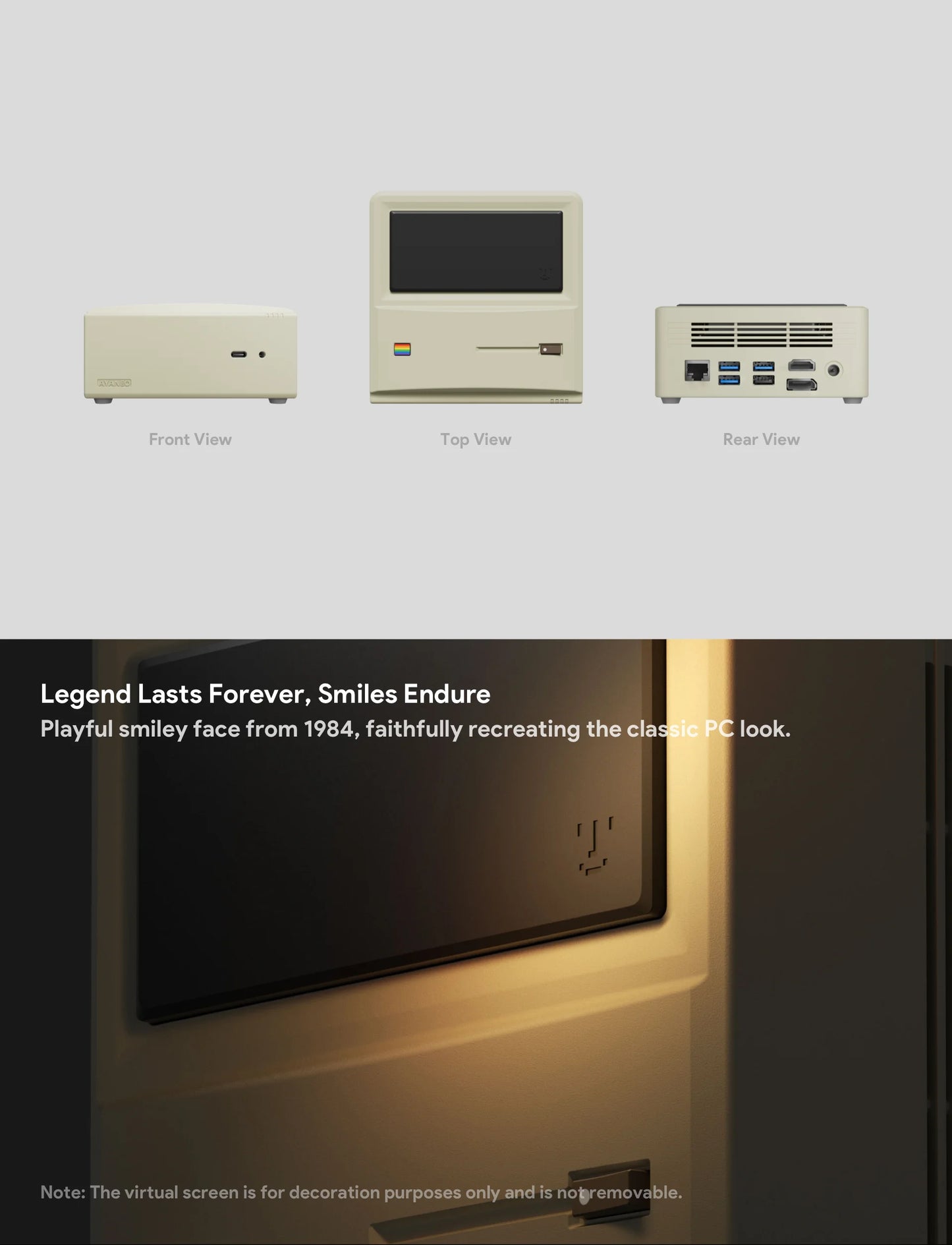 Retro Mini PC ,Windows 11 Gaming Home Office