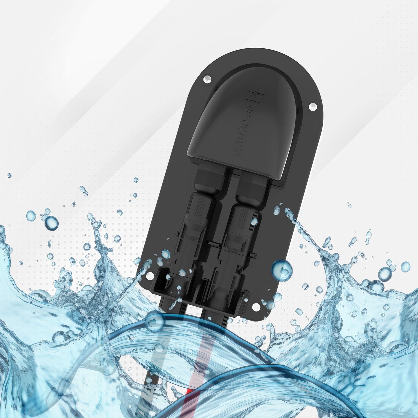 Solar Double Cable RV Caravan Roof Solar Junction Box
