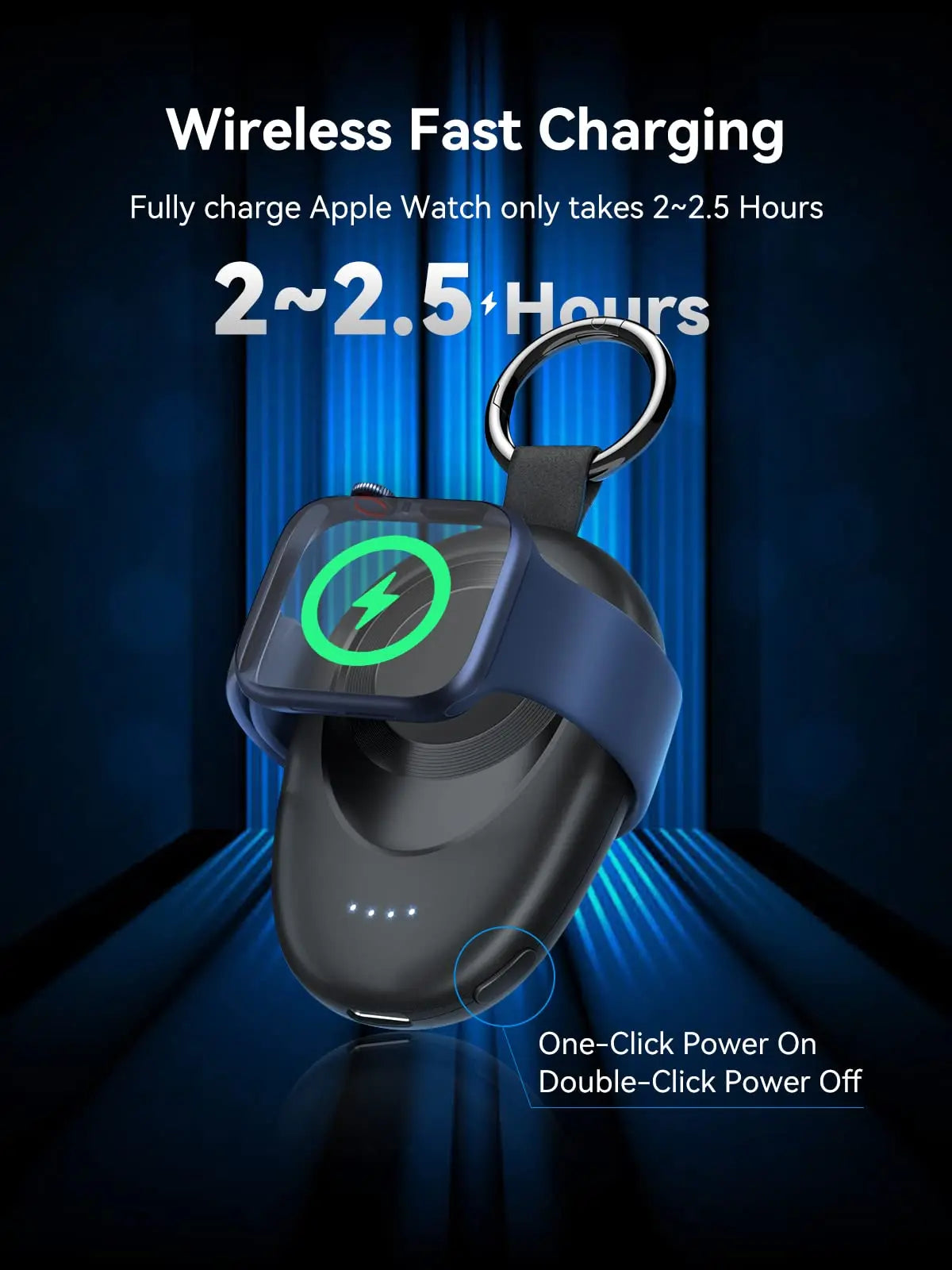 Portable Charger, Travel Power Bank , Wireless Keychain