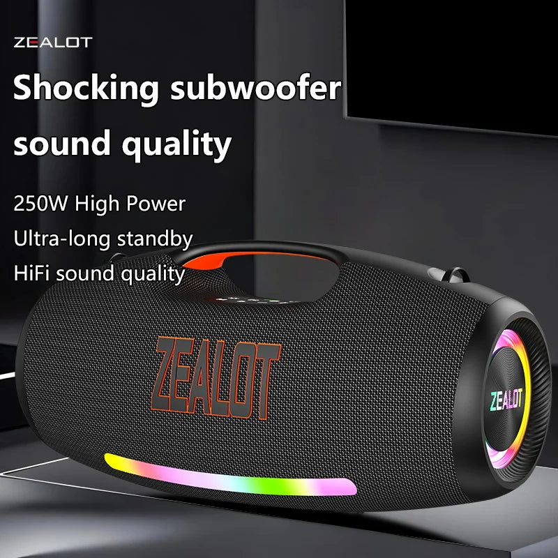 250W Portable Bluetooth Speaker, Waterproof