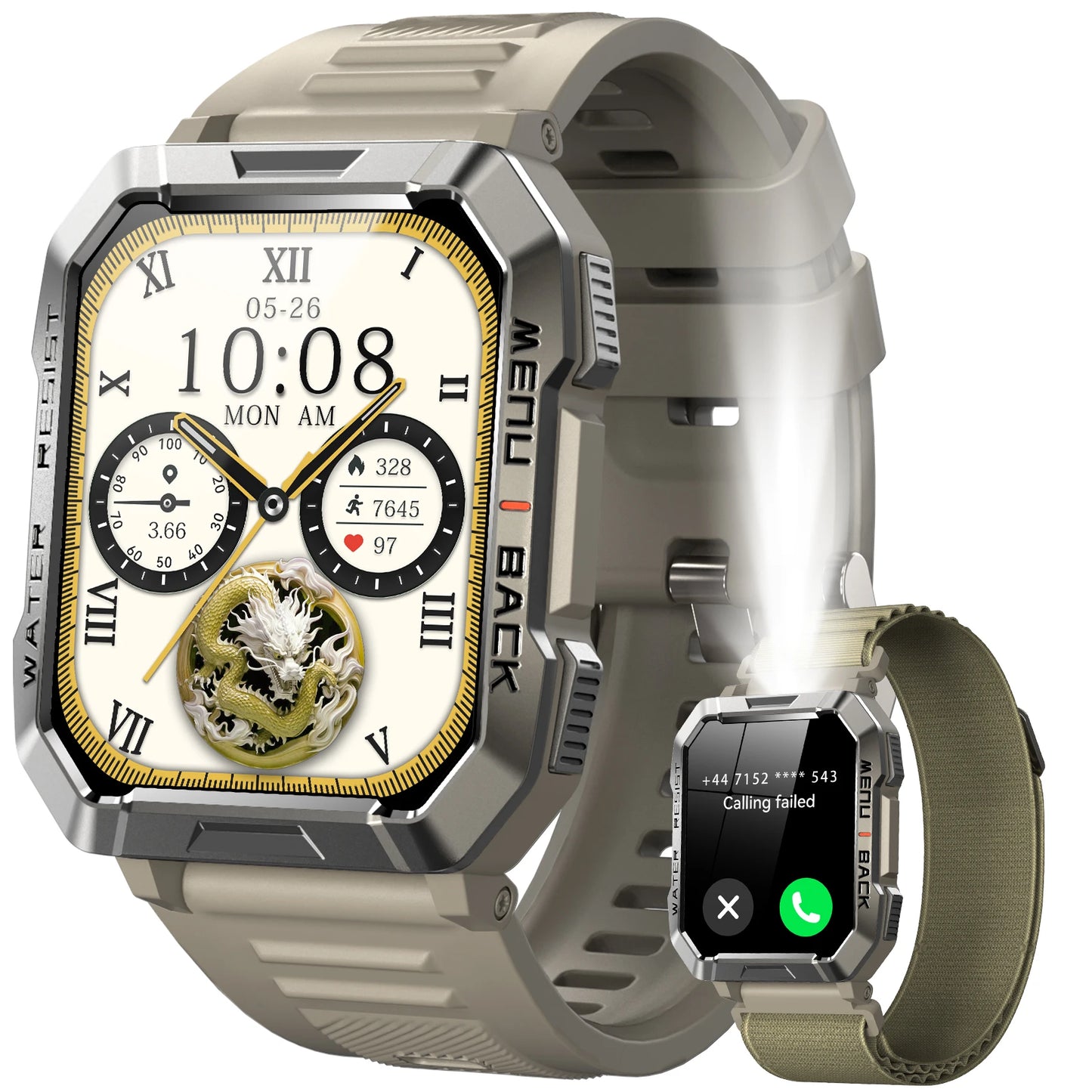 Blackview New Smart Watch 2.01'' HD Display Outdoor Men's Watch