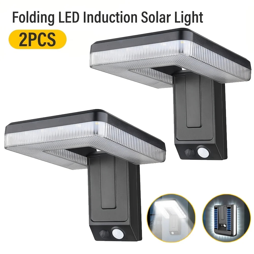 Solar Motion Sensor Outdoor Wall Light, Led Waterproof Dusk to Dawn