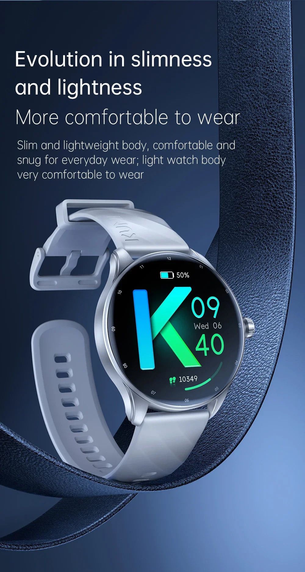 Smartwatch 1.43" AMOLED IP68 Waterproof Bluetooth 5.2 Fitness, Heart Rate, Blood Oxygen Monitor