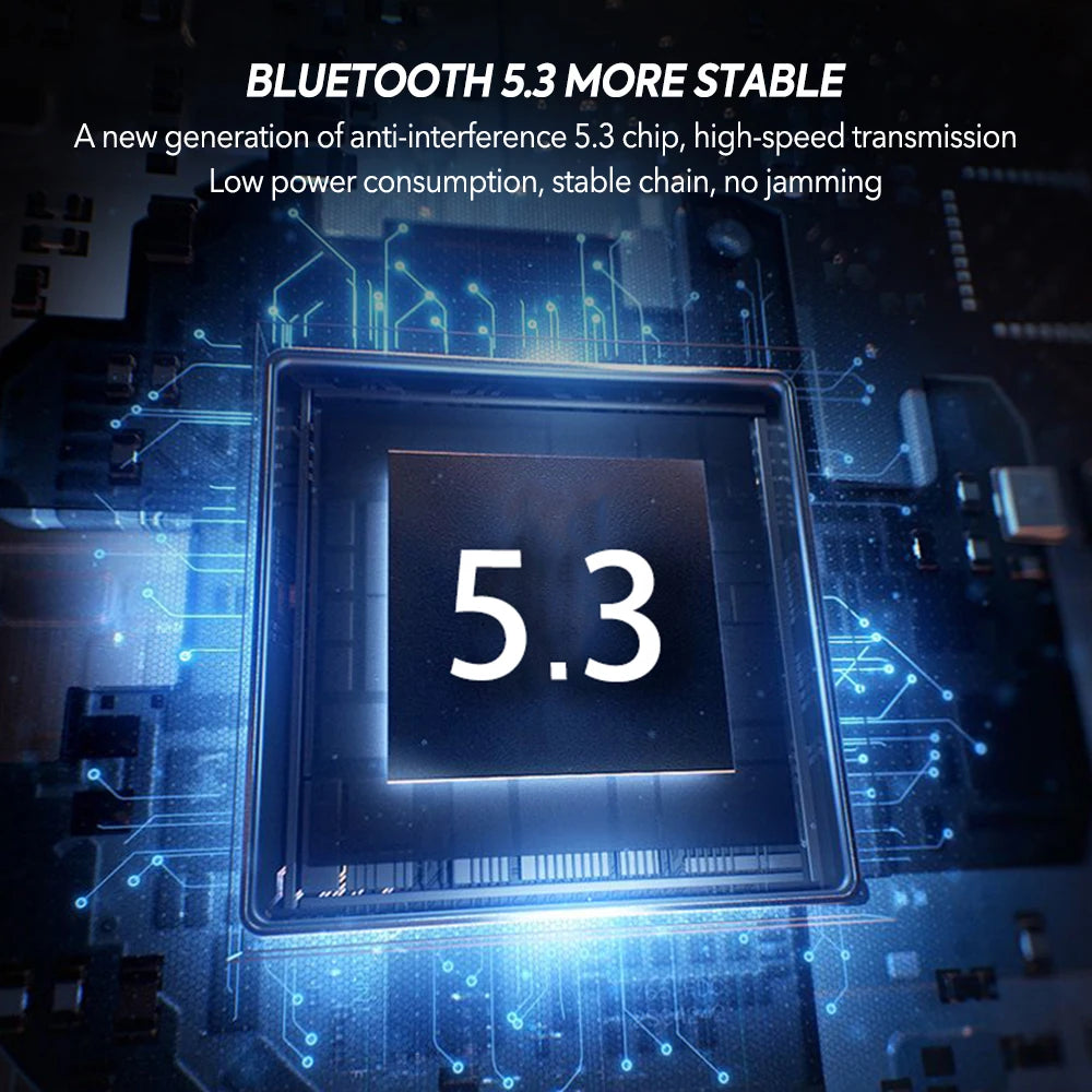 Bluetooth 5.3 Wireless Earbuds with Mic
