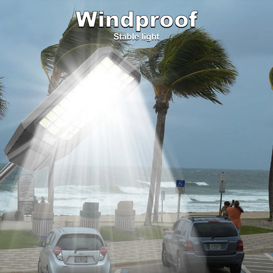 8000W Outdoor Solar Street Light High Brightness, w/ Remote Control, Waterproof