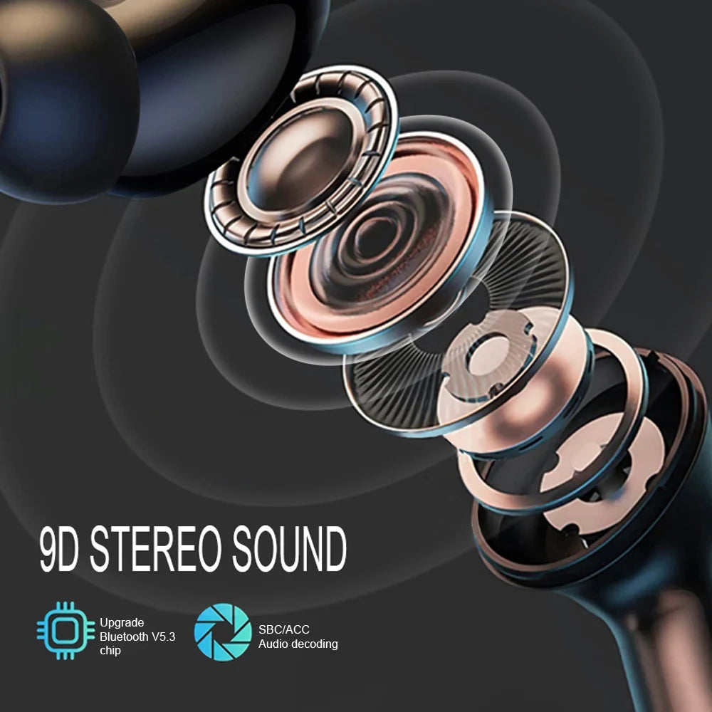Original Wireless Bluetooth Earbuds with LED Touch Screen
