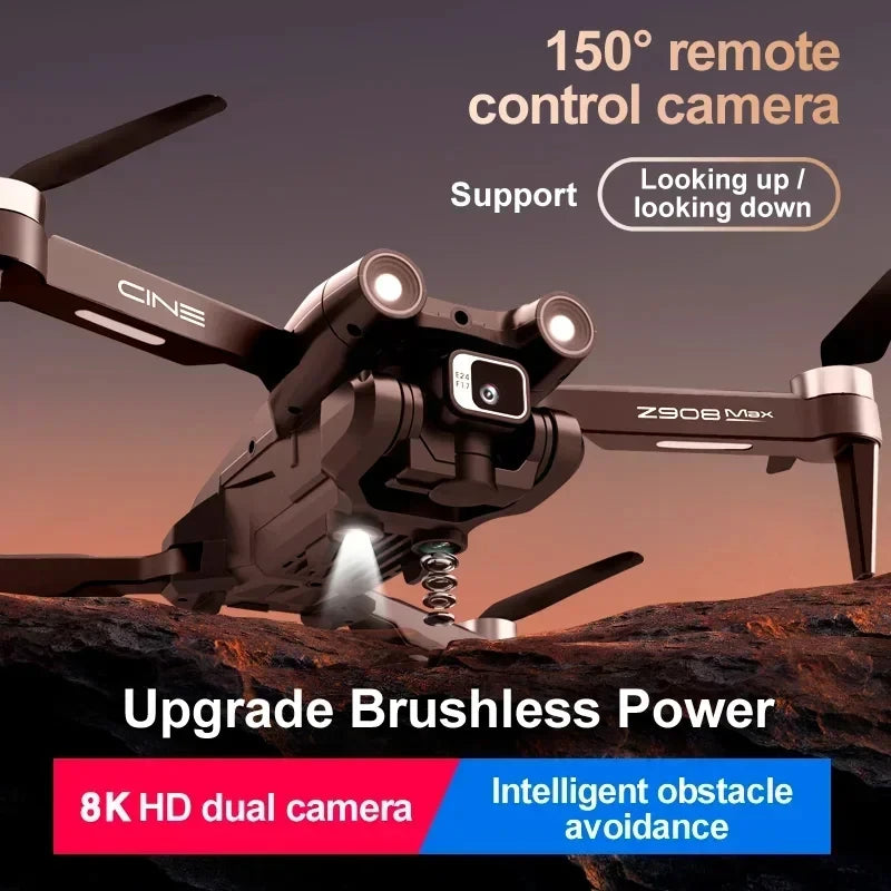 GPS Drone Brushless 8K HD Dual Camera Obstacle Avoidance