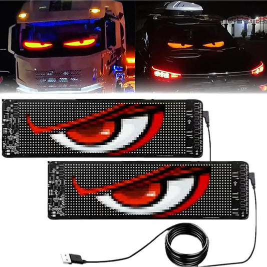2PCS Car Led Signs Lights Devil Eyes Light for Truck Taxi