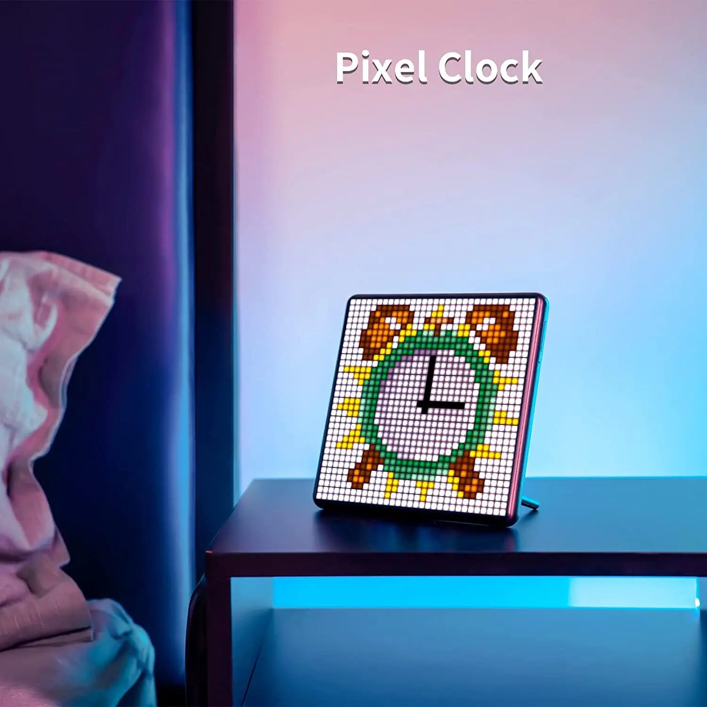 Digital Photo Frame with 32*32 Pixel Art Programmable LED Display Board.