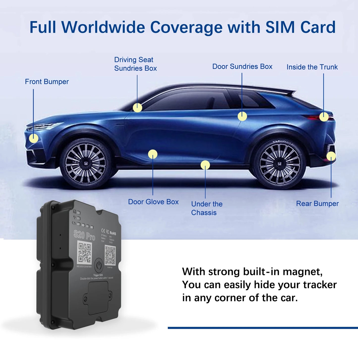 Real-time 30 Days Tracking 4G GPS Tracker