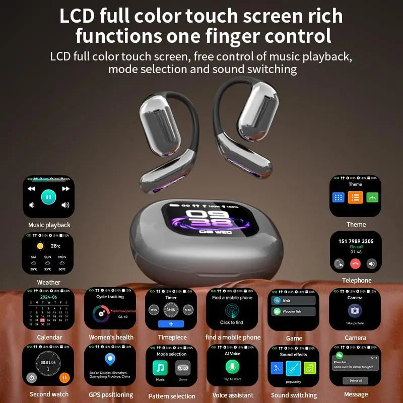 AI Headphones Wireless 144 Language Translation Real Time Earbuds