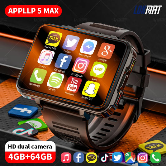 LOKMAT APPLLP 5 MAX Android Smartwatches Dual Camera with Flashlight