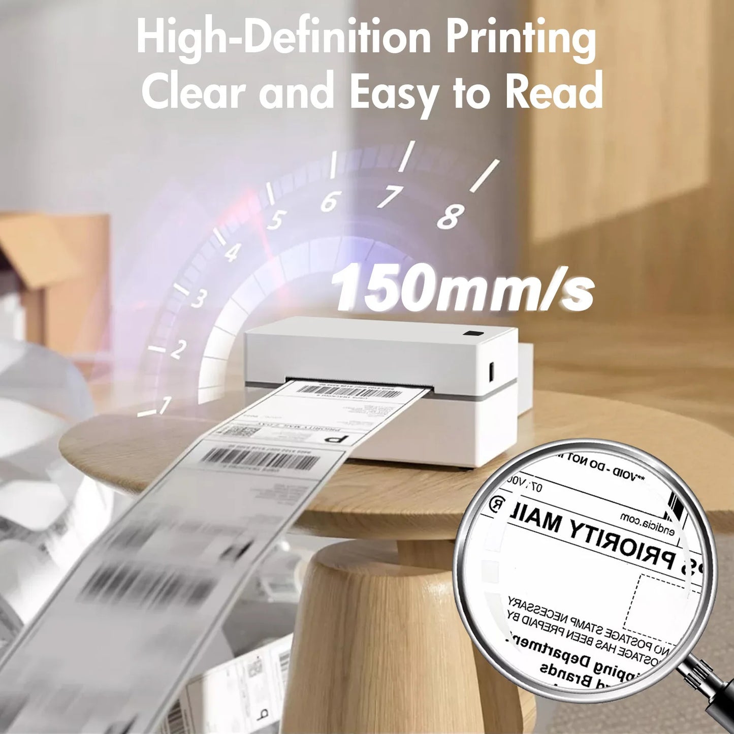 Thermal Label Printer Portable No Ink Required