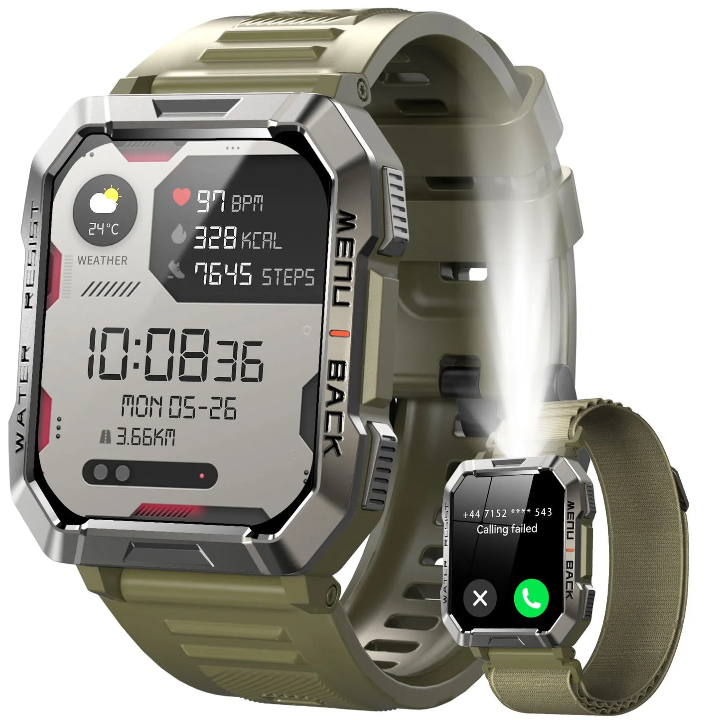 Blackview New Smart Watch 2.01'' HD Display Outdoor Men's Watch