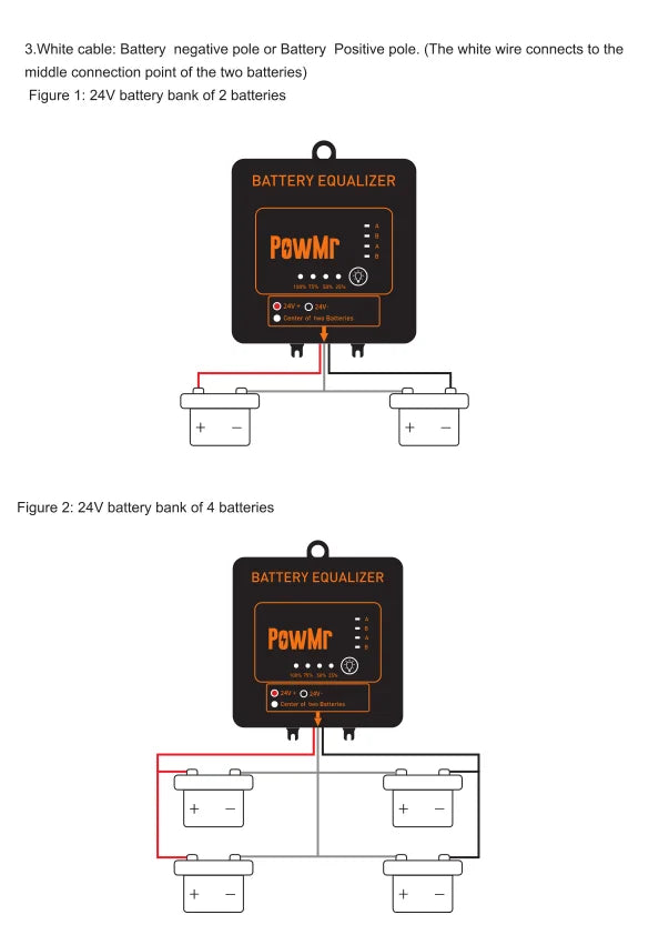 24V Battery Balancer Equalizer Protection, Solar Cell Regulator Voltage