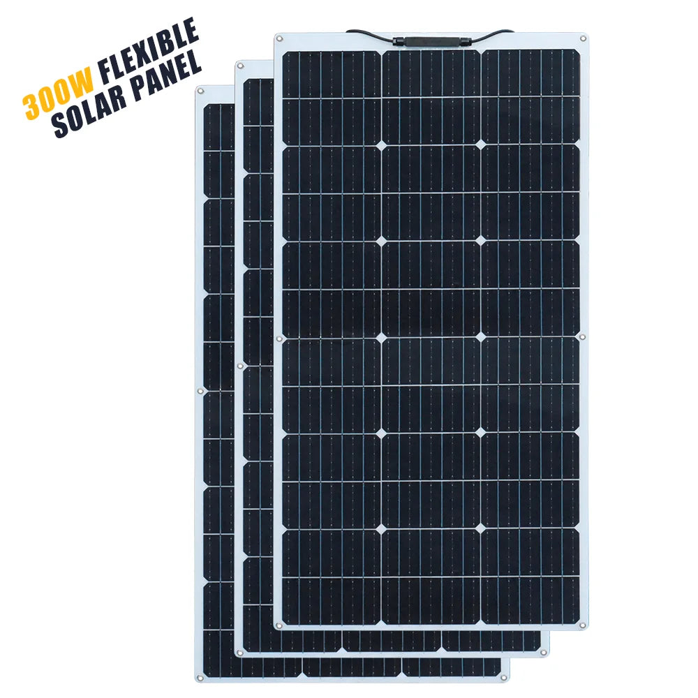 500W 400w 300W 200w 12v portable Solar Panel Flexible 18V 100W 1000W Solar kit