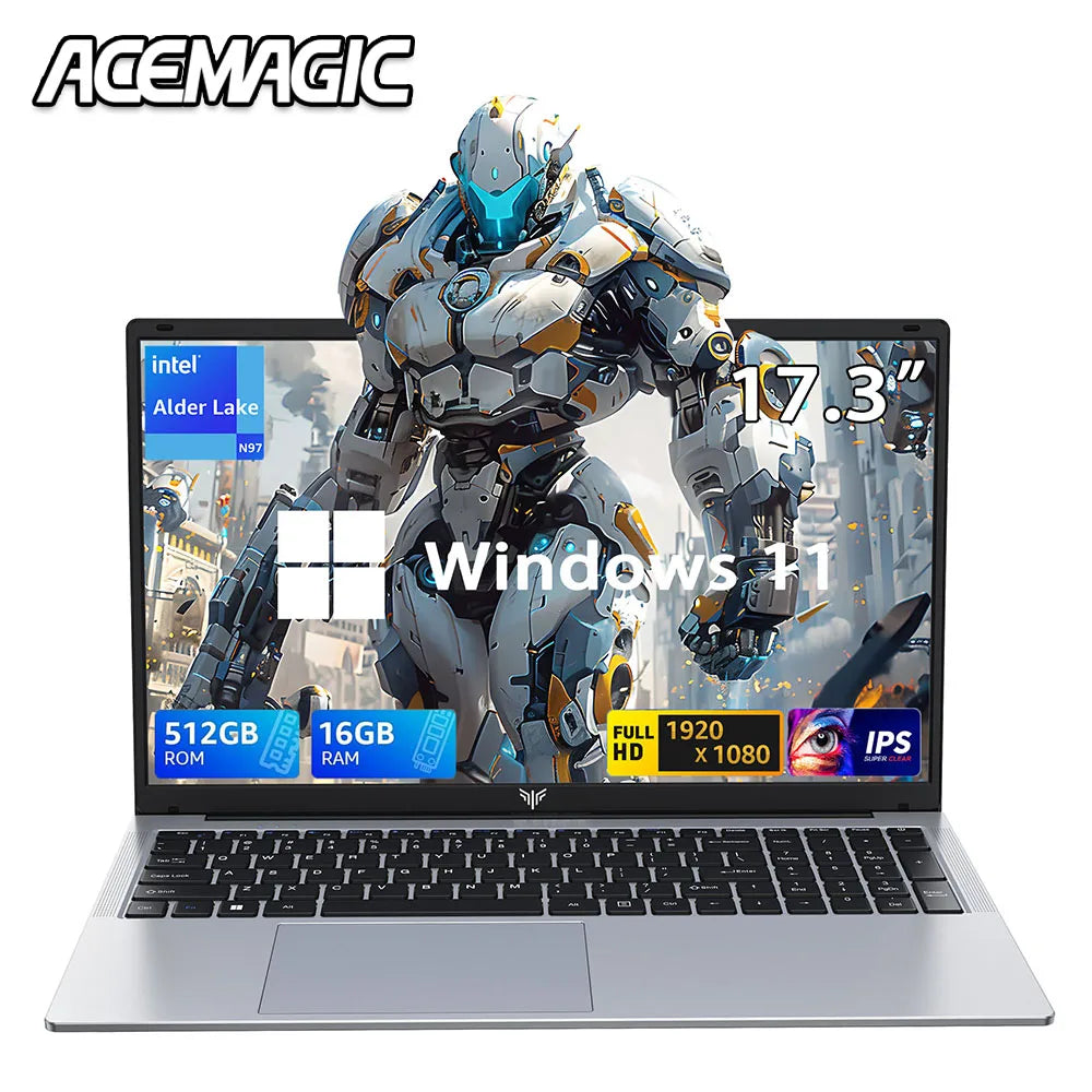 17.3inch Laptop with High Performance Quad Core