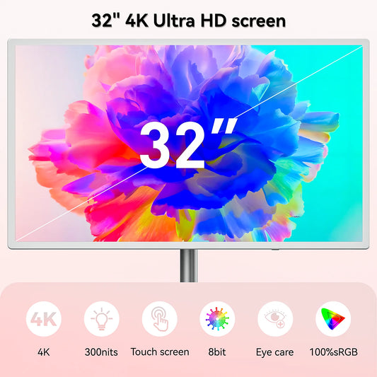 4K Touch Screen Portable TV
