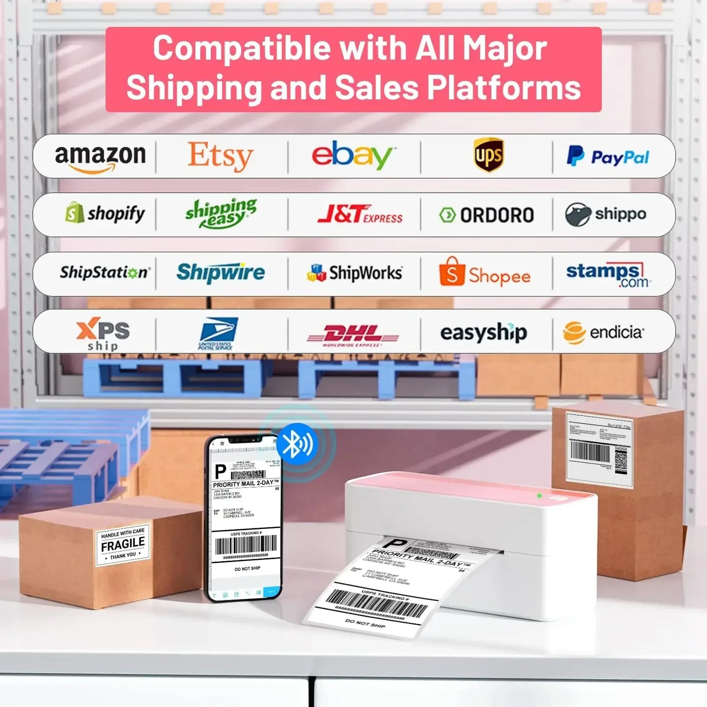Bluetooth Thermal Label Printer