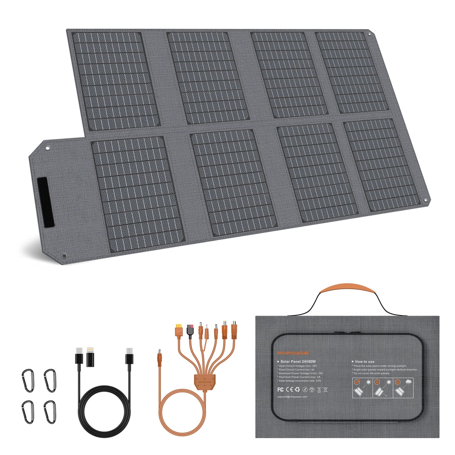 MHPOWOS 19V Foldable Solar Panel