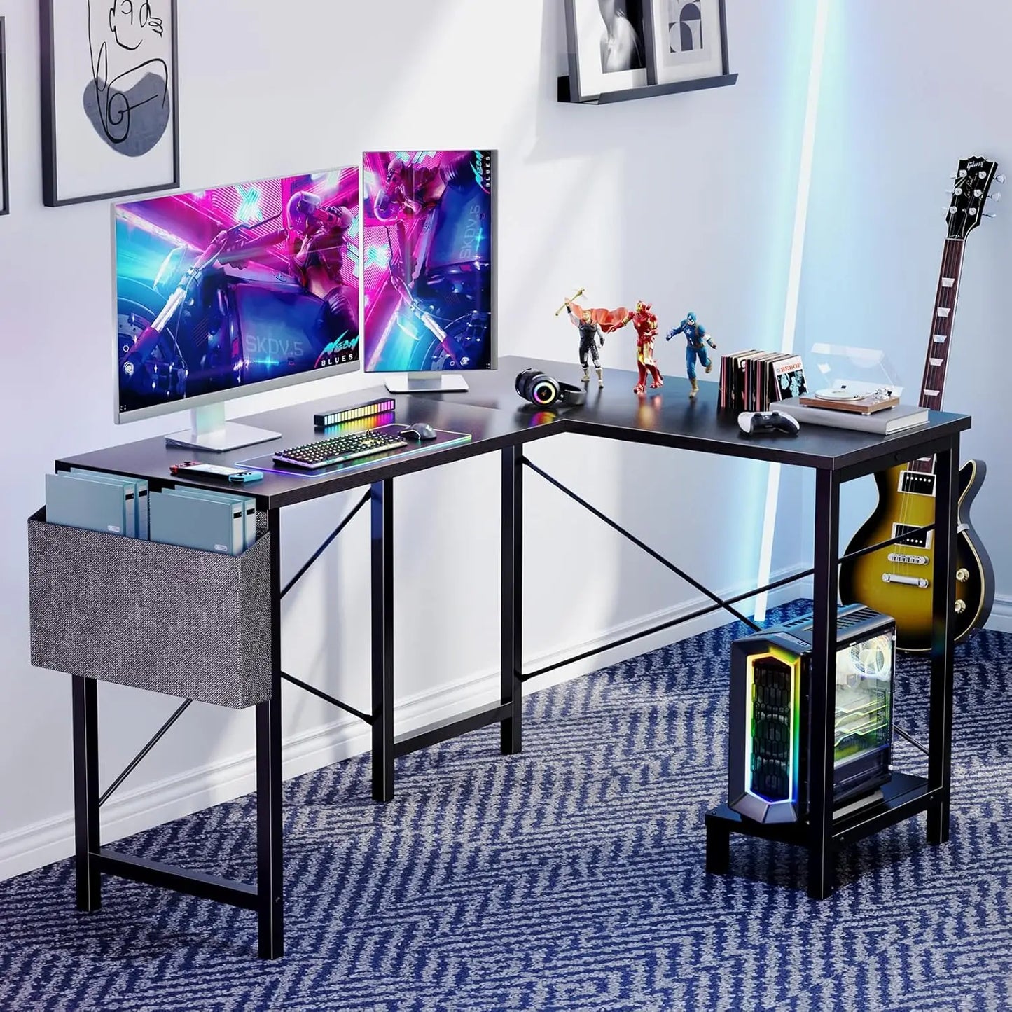 L Shaped Desk. 50-Inch Corner Gaming Desk