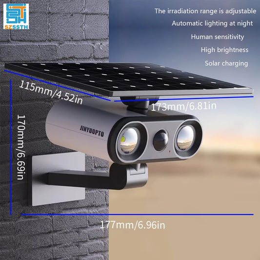 Multifunctional Solar Lamp, Waterproof Motion Sensor.