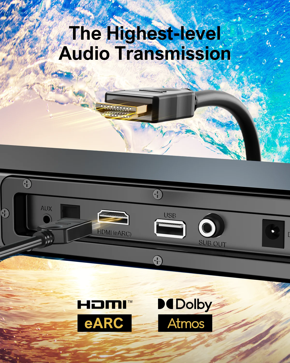 190W 2.1 Sound bar, with Subwoofer