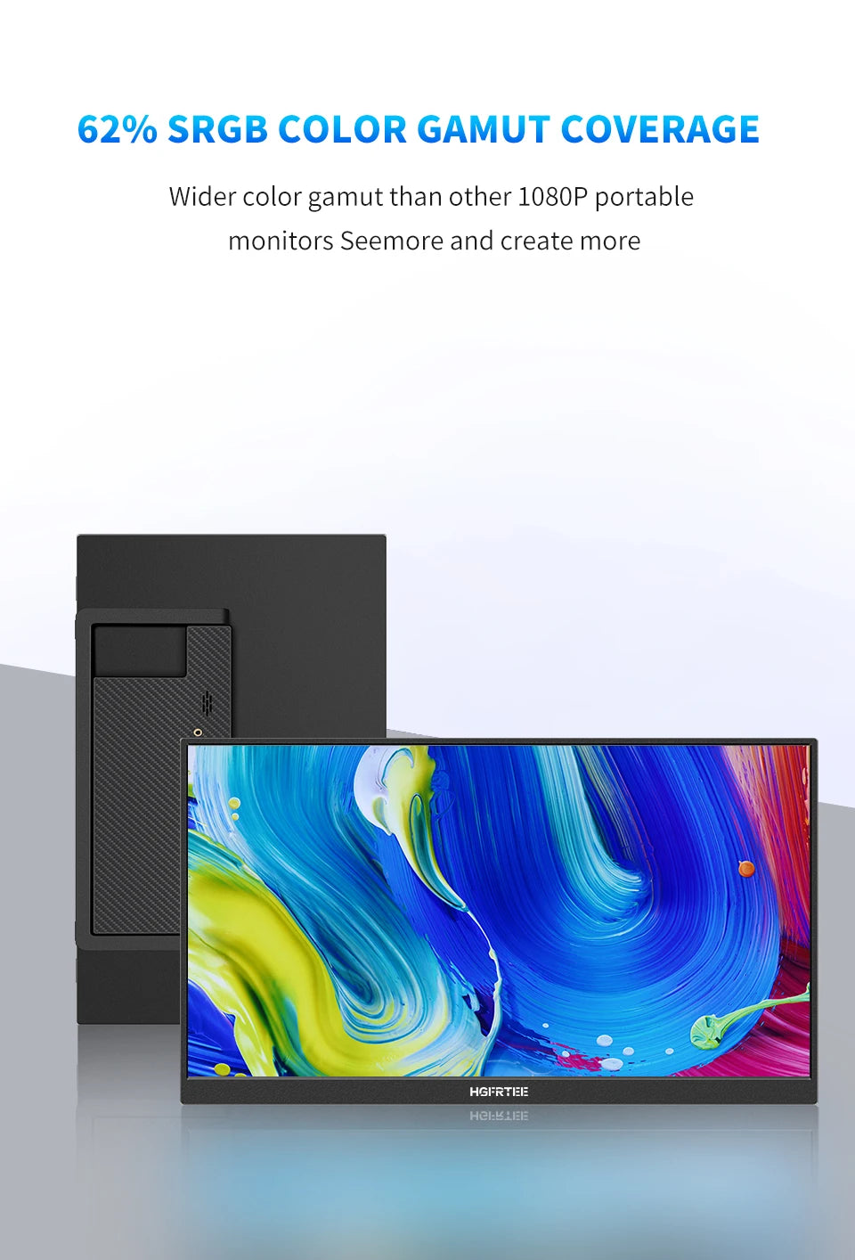 15.6inch Portable Monitor FHD-IPS Panel Second Screen for Laptop