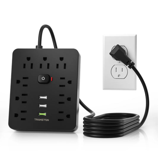 Power Outlet with Surge Protector, 5ft Extension Cord
