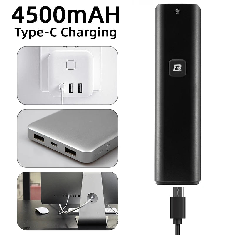 Type-C Rechargeable LED 4500mAh ,1000 lumens front lamp