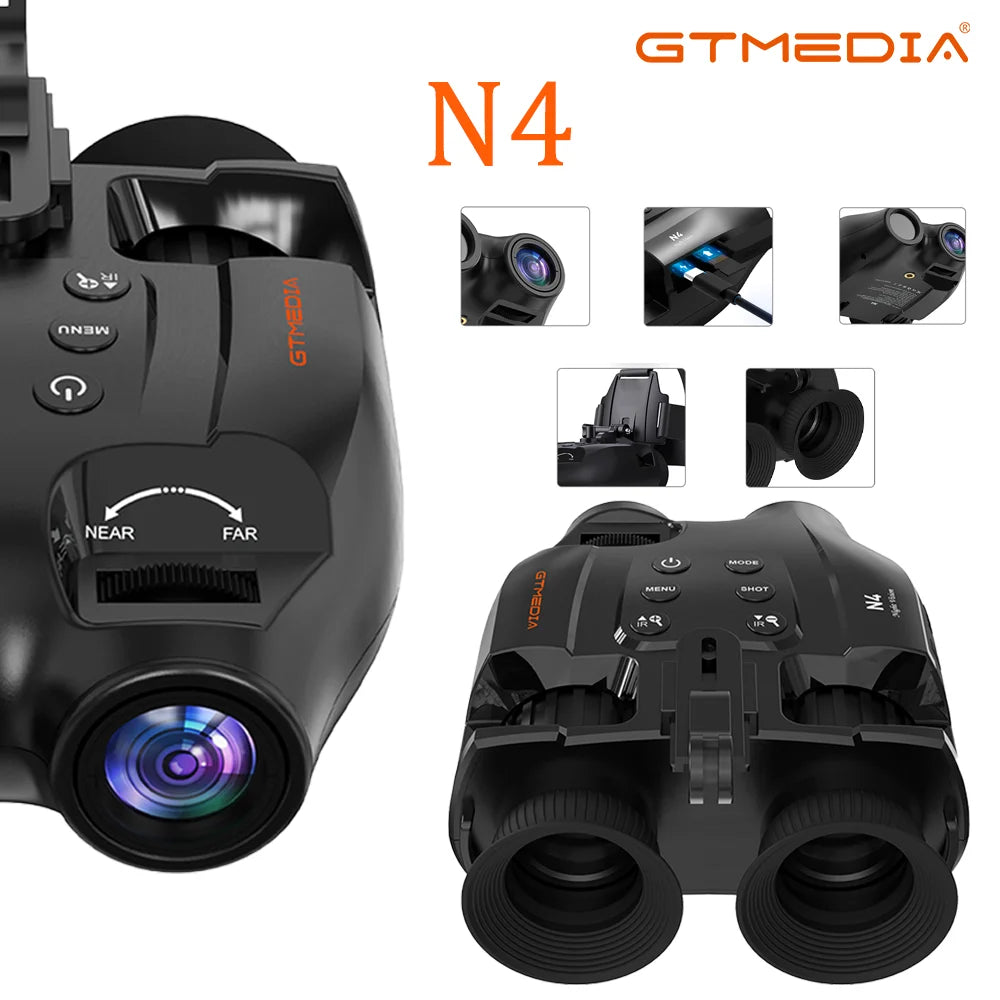 Night Vision Binoculars for handheld or Helmet Mounted