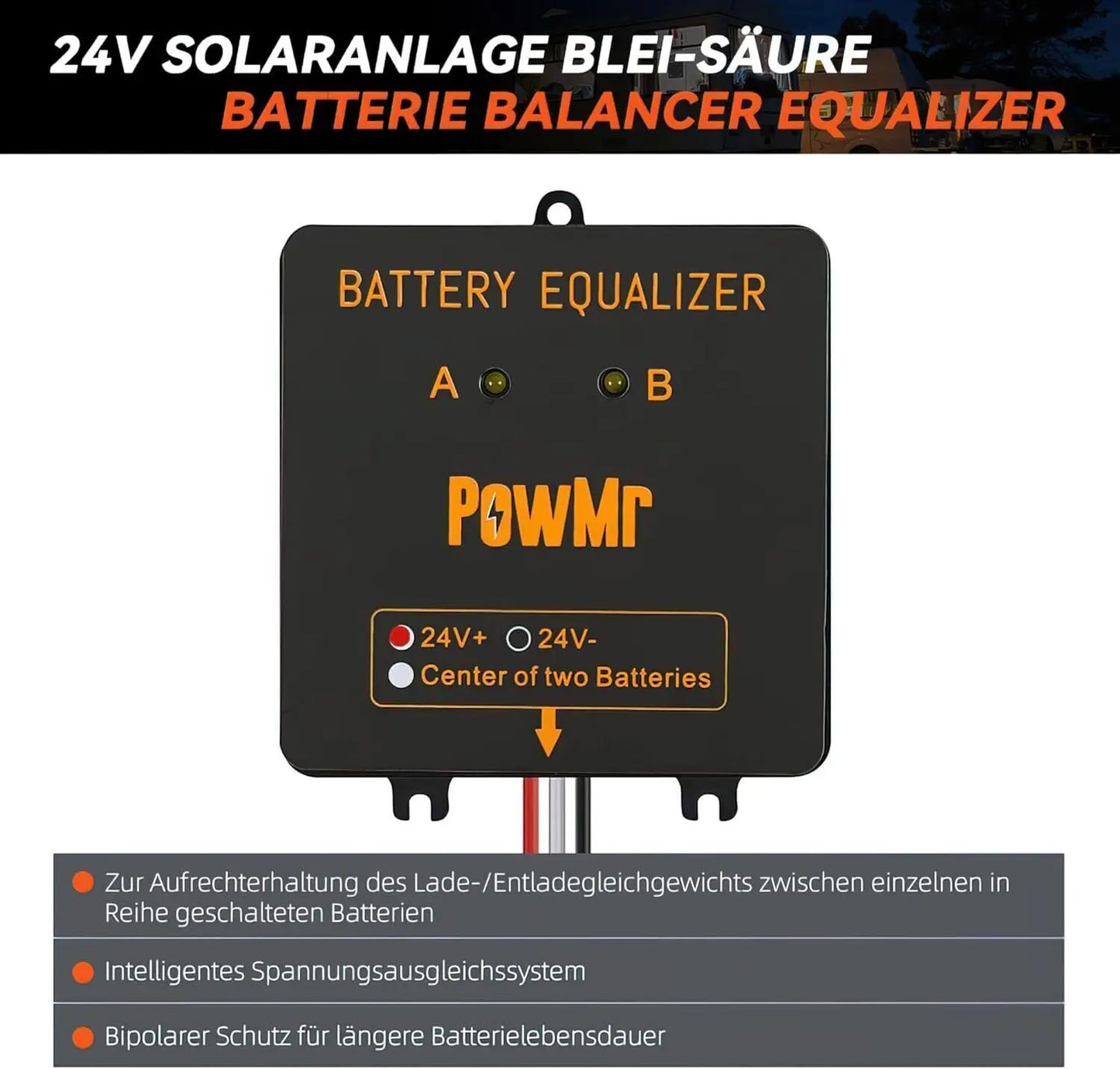 24V Battery Balancer Equalizer Protection, Solar Cell Regulator Voltage