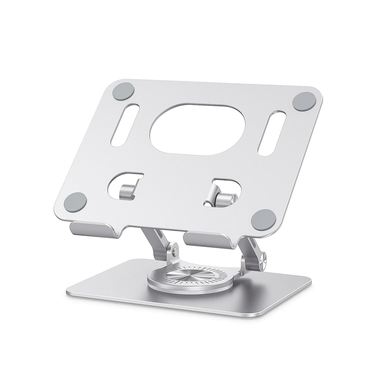 Tablet Stand Adjustable with 360 Swivel Base Aluminum