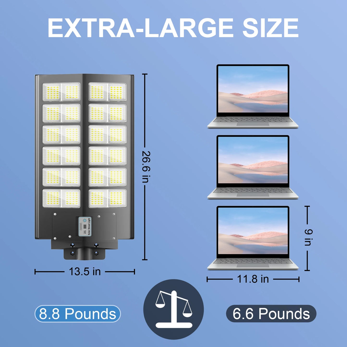 6000-watt waterproof solar street lights.