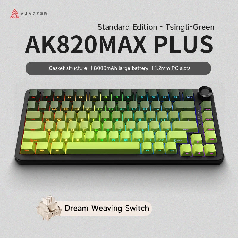 2.4G wireless/Bluetooth/wired gaming mechanical keyboard