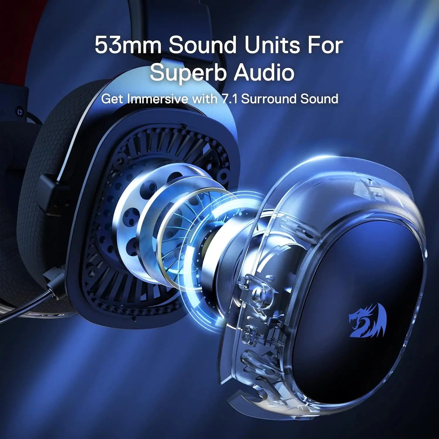 Wireless Gaming Headset 7.1 Surround Sound