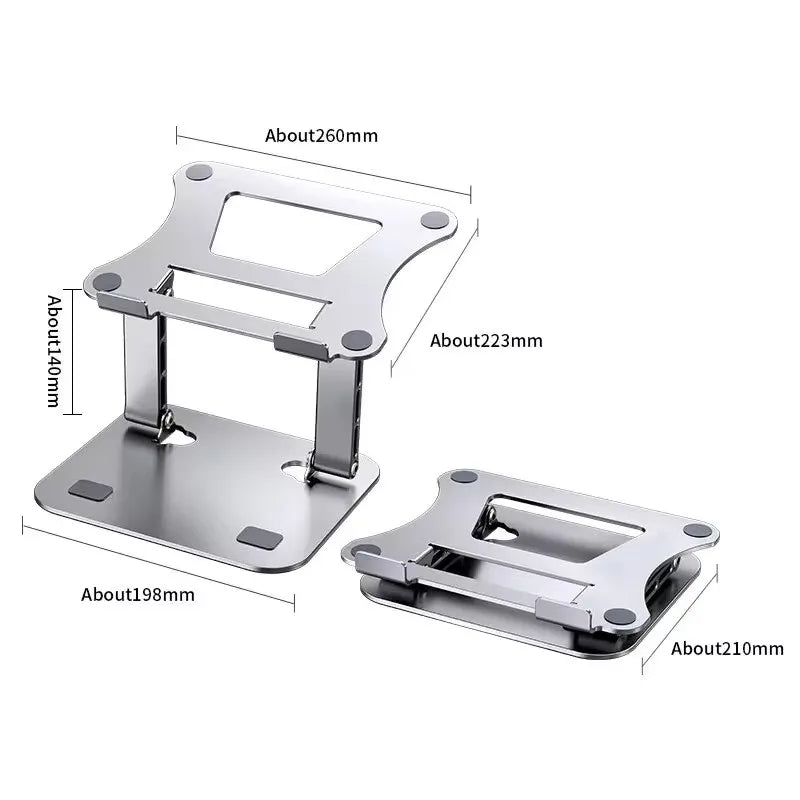 Tablet Stand Adjustable Aluminum Alloy Laptop Tablet up to 17 "