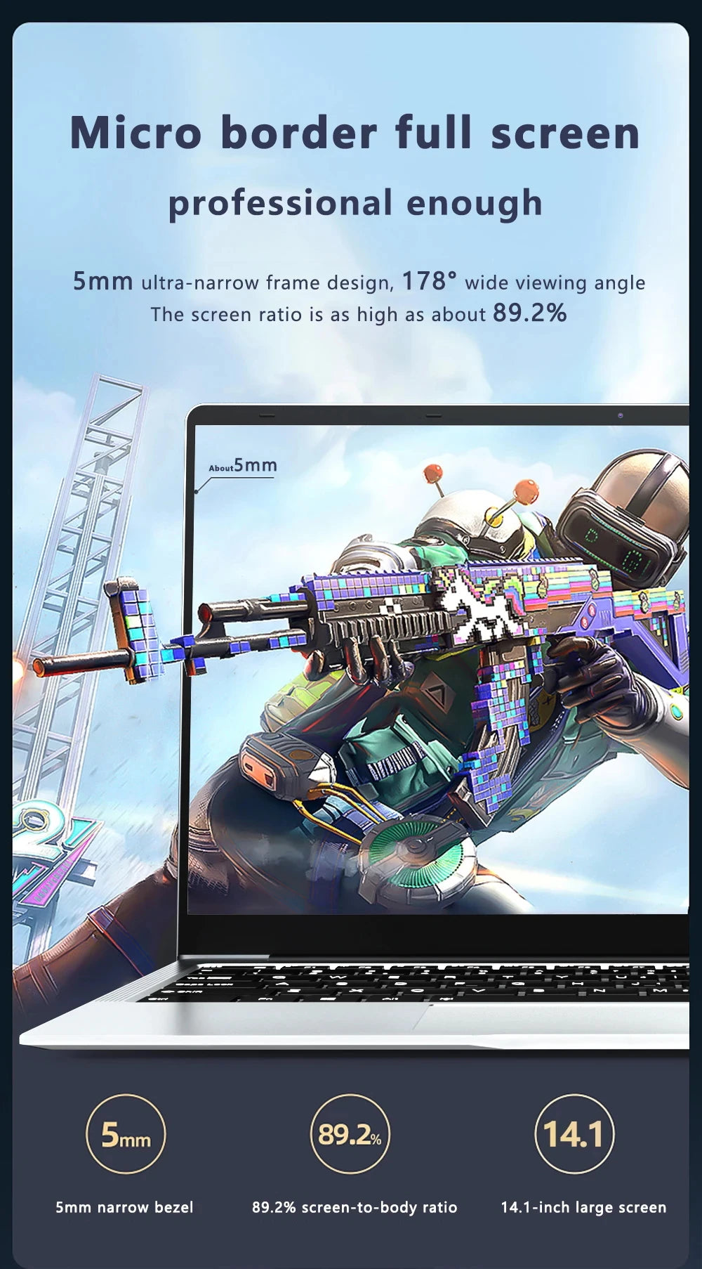 14.1inch Laptop Computer Windows 11