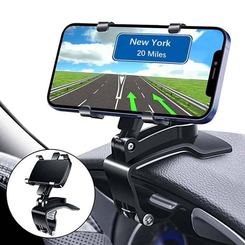 Car Dashboard Support 360 Degree Rotating Cluster Phone Holder