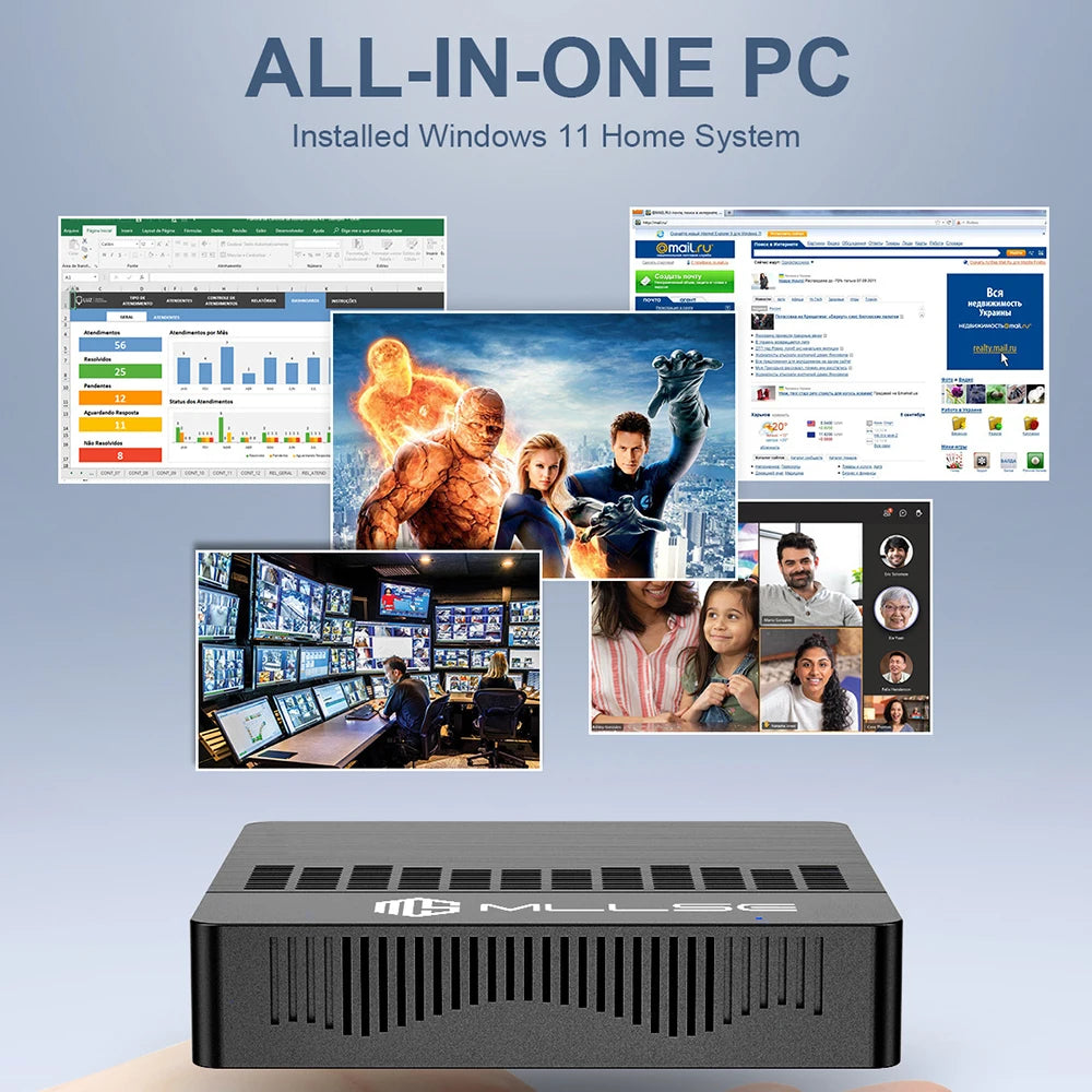 MLLSE M2 Air Mini PC Intel Celeron