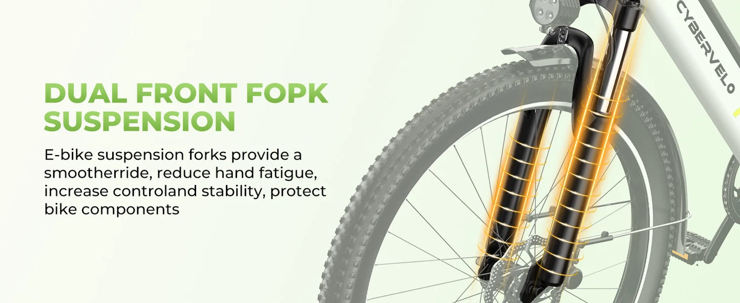 1000 Peak Electric Bike for Adults, up 80 Miles Removable Battery