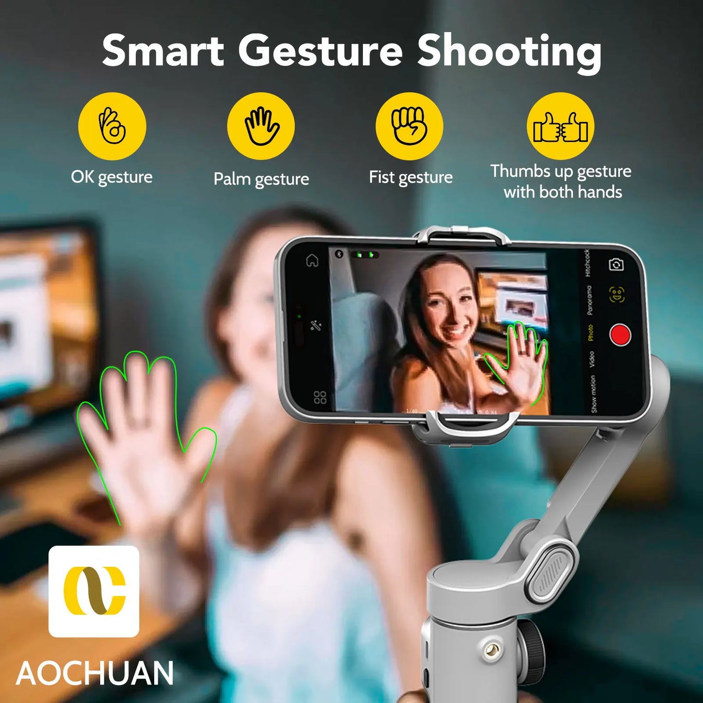 AOCHUAN Smart X2 Smartphone 3 Axis Gimbal Stabilizer