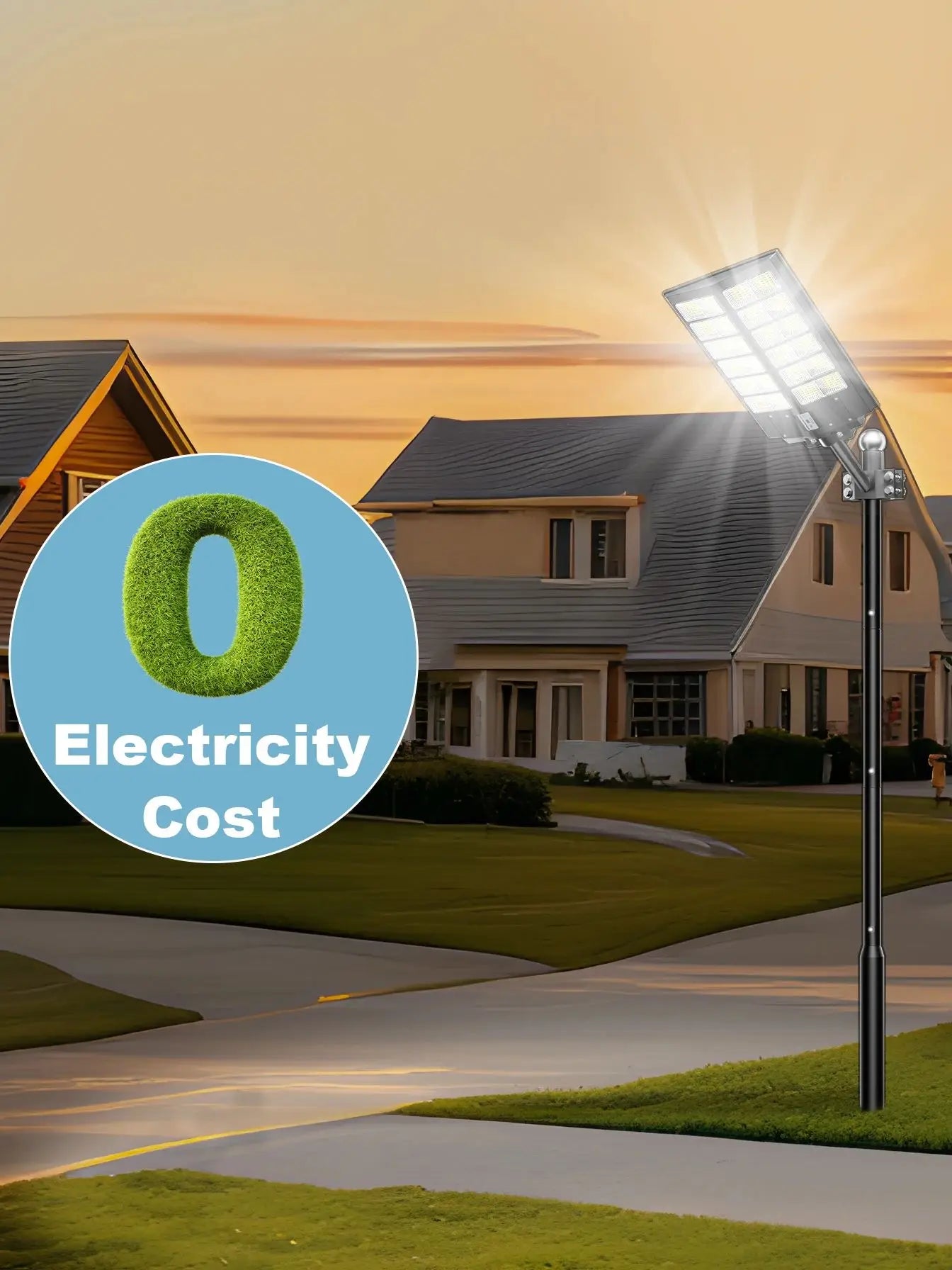 6000-watt waterproof solar street lights.