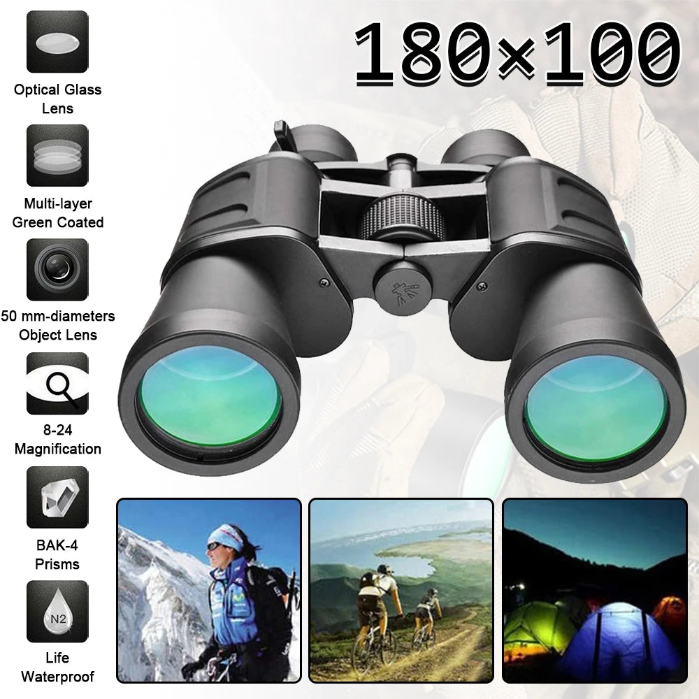 180x100 Zoom Telescope HD Big Eyepiece Binocular