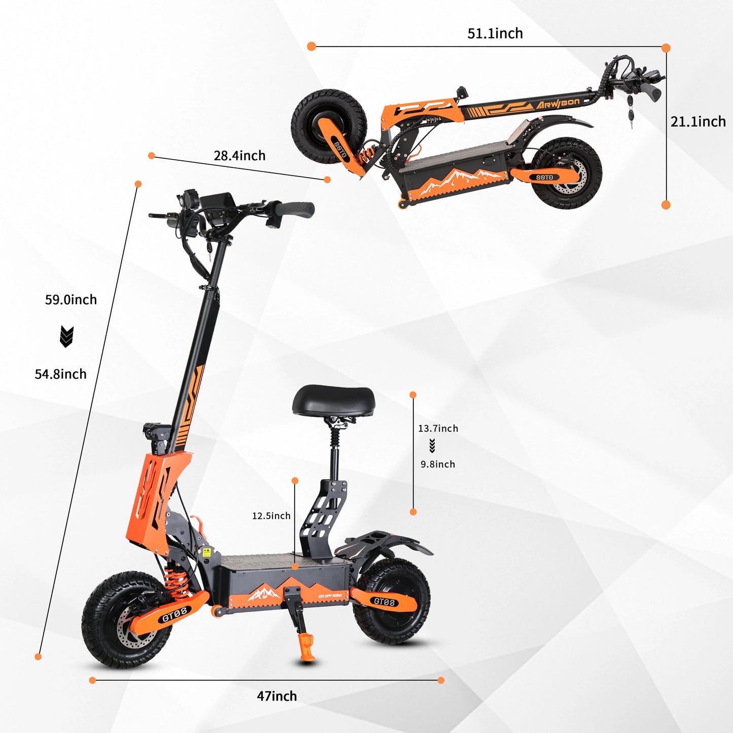 5600W Adult Electric Scooter Dual Motor