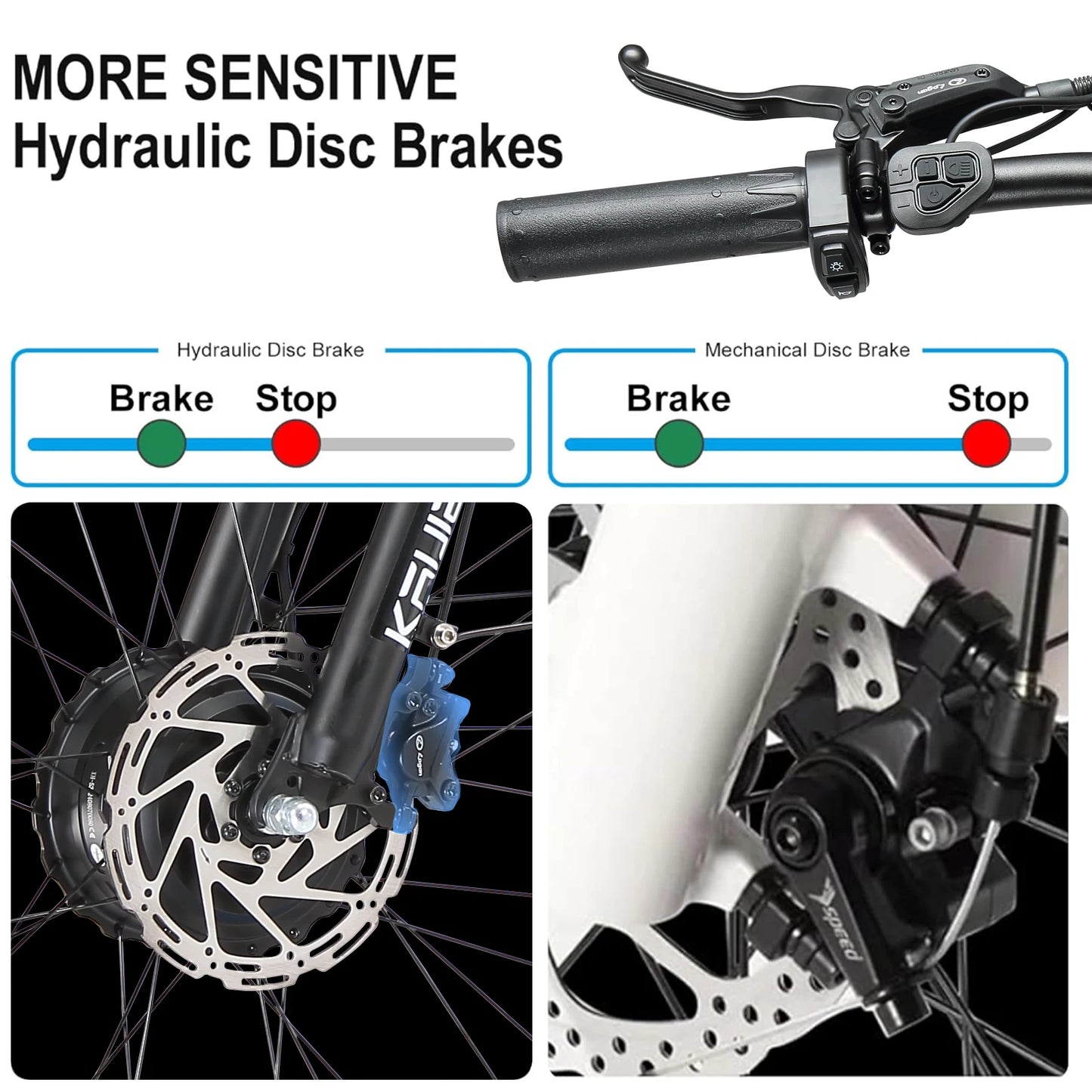 Electric Bike 3000W Dual Motor , Hydraulic Brake , Adult Off-Road